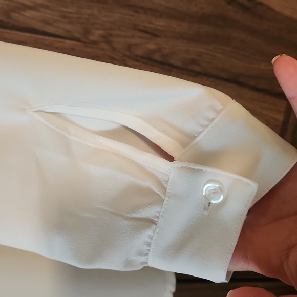 Women's Button Down Blouse - Picture 4 of 5